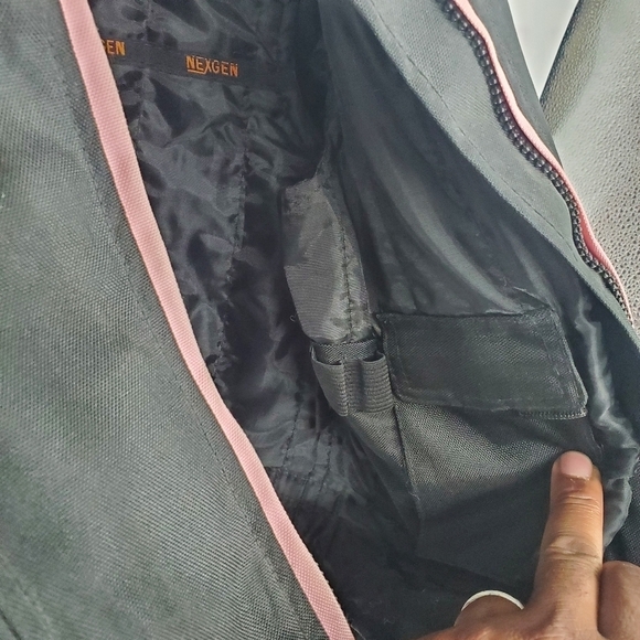 Nexgen Motorcycle Jacket Womens Medium Vented Black Bike Zip Removable Liner - Picture 8 of 10